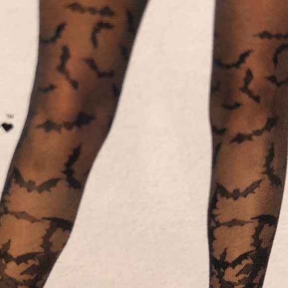 New Leg Avenue Gothic Horror Bat Wing Sheer Tights - OS (90-160lbs)